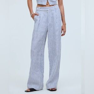 Madewell The Harlow Wide-leg Pant in 100% Linen